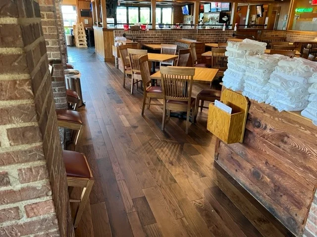 Dark Rustic Barnwood flooring