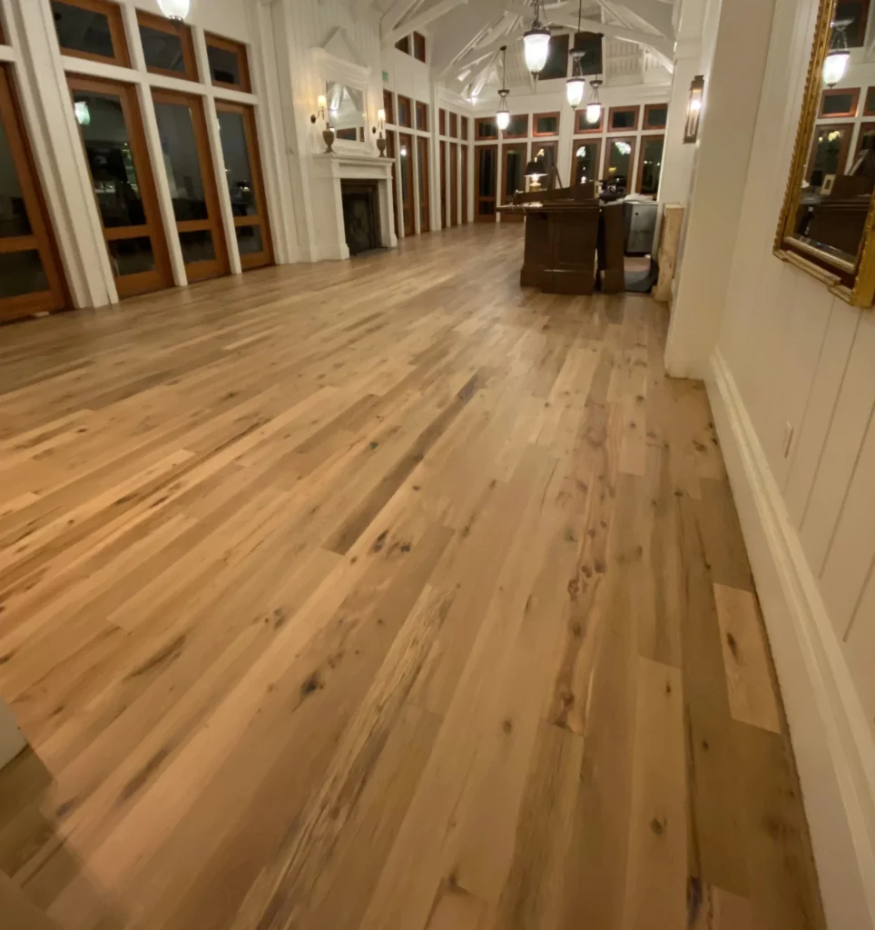 Kentucky paddock oak clean face flooring in a bright open room
